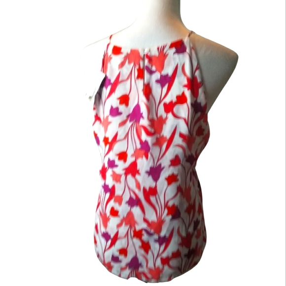 🦋Violet + Claire Vibrant Halter Style Flowy Sleeveless Top - Picture 3 of 8